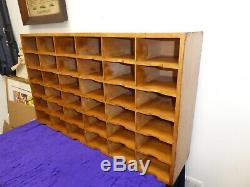 Superb Mid-Century Pigeon Hole Shelves Post Rack Free-Standing Or Wall Mounted