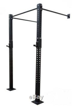 Swiss Barbell Single Squat Rack Power Cage Wall Mounted Rig J-Hooks IN STOCK