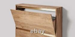 Swoon Mosby Wall-Mounted Natural Mango Wood Shoe Rack RRP £329