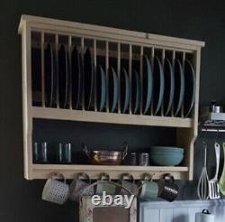 The Boston Handmade pine plate rack Storage