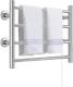 Towel Warmer 4 Bars Wall Mounted Heated Towel Racks for Bathroom Plug-In/Hardwir