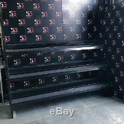 Unbranded Wall Mounted 3 tier Dumbell Rack. Commercial Gym Equipment
