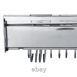 Utensil Drying Rack Wall Mounted Stainless Steel Chopsticks Knives Dish Rack ND