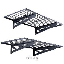 VEVOR 2PCS 4x2 ft Garage Storage Shelving Wall Mounted Heavy Duty Shelves Rack