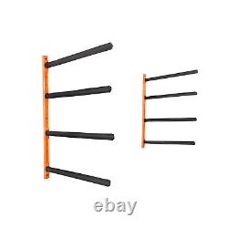 VEVOR Kayak Storage Wall Mount Hanger Rack for 4 Canoe Paddle Kayak Hanging Hook