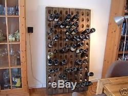 Very Old Champagne Riddling Rack for 60 Wine Bottles Big Oak Winerack 1A QUALITY