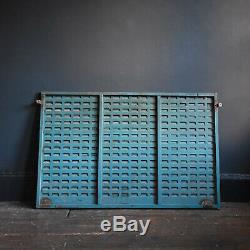 Vintage Adjustable Industrial Storage Rack Mid Century Wall Mounted Steel Panel