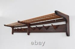 Vintage Afrormosia Wall Mounted Coat Rack by John Herbert for A. Younger Ltd