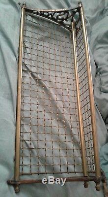 Vintage Brass & Copper New South Wales Railway Luggage Rack Wall Mounted