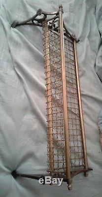 Vintage Brass & Copper New South Wales Railway Luggage Rack Wall Mounted