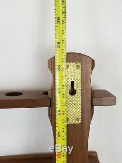 Vintage Four Tiered 40 Pipe Rack Stand Wall Mount Collectors Display Store