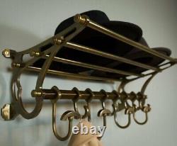 Vintage French COATRACK Luggage Rack Train Wall Mounted Rack vintage luxury Hook