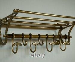 Vintage French COATRACK Luggage Rack Train Wall Mounted Rack vintage luxury Hook