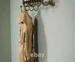 Vintage French COATRACK Luggage Rack Train Wall Mounted Rack vintage luxury Hook