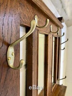 Vintage Hall Stand Coat Rack Retro Wall Mounted Space Saver