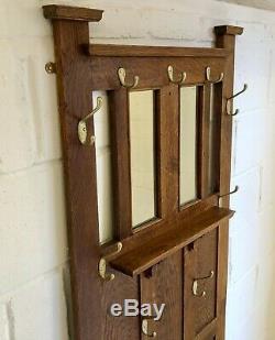 Vintage Hall Stand Coat Rack Retro Wall Mounted Space Saver