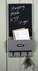 Vintage Letter Rack With 3 Key Hooks Black Chalk Board Wall Organizer Shaby Chic