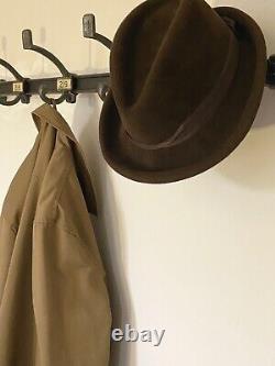 Vintage School Cloakroom Numbered Coat & Hat 10 Hooks Wall-mounted