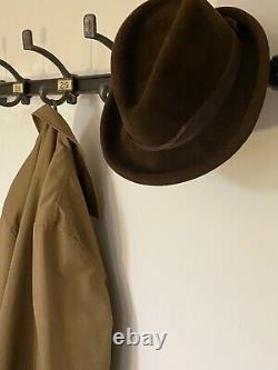 Vintage School Cloakroom Numbered Coat & Hat 6 Hooks Wall-mounted