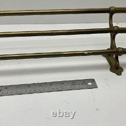 Vintage Solid Brass Towel Hanging Rack 24 Long, 3 Rods