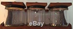 Vintage Tobacco Pipe Rack Glass Storage Jars Wall Mount Yield House Conway NH