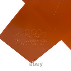 Vtg COPCO Honeycomb Spice Rack Lubge-Randel MCM Danish Burnt Orange Midcentury