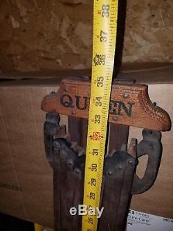 Vtg Queen Wood Laundry 8 Arm Clothes Hanger Drying Rack (wall Mount)