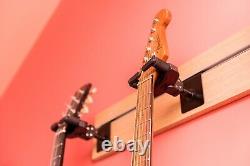 WallRax V2 -Wall Mounted Multi Guitar Hanger Rack Oak Finish Holds 1 8 guitars