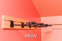 WallRax V2 -Wall Mounted Multi Guitar Hanger Rack Oak Finish Holds 1 8 guitars