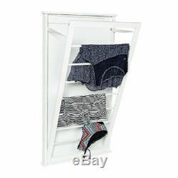 Wall Mount Drying Rack Space Saver Clothes Line Large Laundry Folding Adjustable