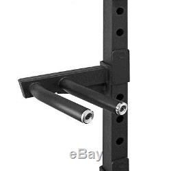 Wall Mount Foldable Squat Rack with Pullup Bar, Wall Ball Target, Landmine, & More