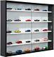 Wall Mountable Display Cabinet Collecty Cupboard Rack Stand Wood Shelf Glass