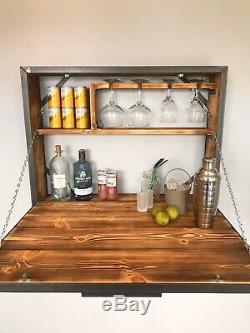 Wall Mounted Bar, Gin Bar, Home Bar, Wine Rack, Cocktail Bar, Drinks Cabinet