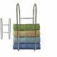 Wall Mounted Chrome Towel Holder Shelf Bathroom Storage Rack Rail New MND