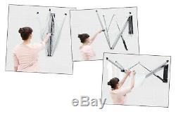 Wall Mounted Clothes Drying Rack Retractable 79FT Indoor Outdoor Laundry Folding