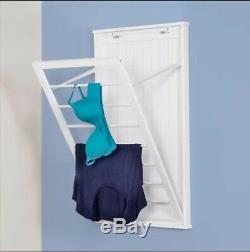 Wall Mounted Clothes Line Drying Rack Space Saver LG Laundry Folding Hanging Rod