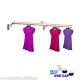 Wall Mounted Clothes Rail Garment Hanging Rack Display Tube Shops Home 32mm