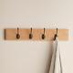 Wall Mounted Coat Rack Made From Solid Oak, 11 Sizes Available