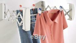Wall Mounted Dryer Indoor Clothes Drying Rack Expandable Compact Laundry Airer