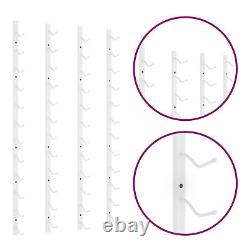 Wall Mounted Rack for 12 Bottles 2 pcs White V9V2