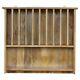 Wall Mounted Solid Wood Plate Rack with Shelf