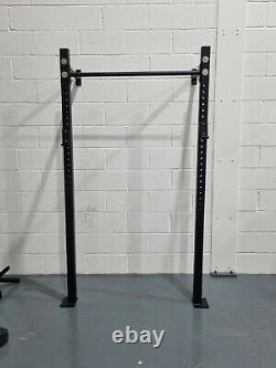 Wall Mounted Squat Rack Including J Hooks. Crossfit weightlift home gym