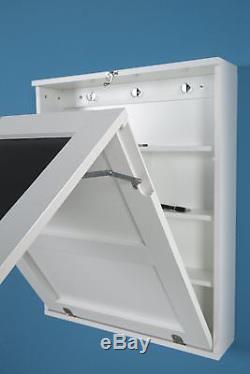 Wall Mounted Study Foldable Desk Table Save Space Storage Blackboard Kids Racks