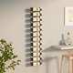 Wall Mounted Wine Rack for 12 Bottles White Iron