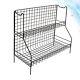 Wall Mounted Wire Basket Shelves 2 Tier Step Shelf Kitchen Counter