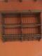 Wall Mounted Wooden Plate & Cup Rack