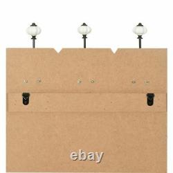 Wall-mounted Coat Rack with 6 Hooks 120x40 HOME IS R2F5