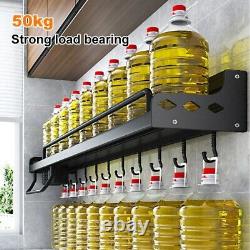 Wall-mounted Kitchen Storage Shelf Spice Rack Multifunctional Storage Holder NEW