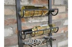 Wall-mounted Metal Wine Rack