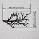 Wall-mounted metal clothes hanger Tree Branch Coat Rack Wall Mount, Wall Hooks